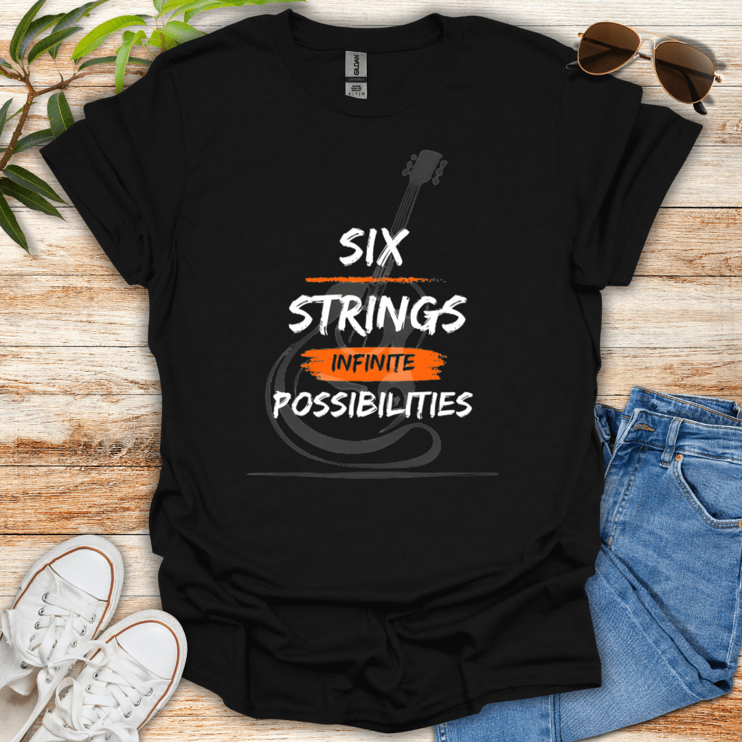 Six Strings Infinite Possibilities Tee
