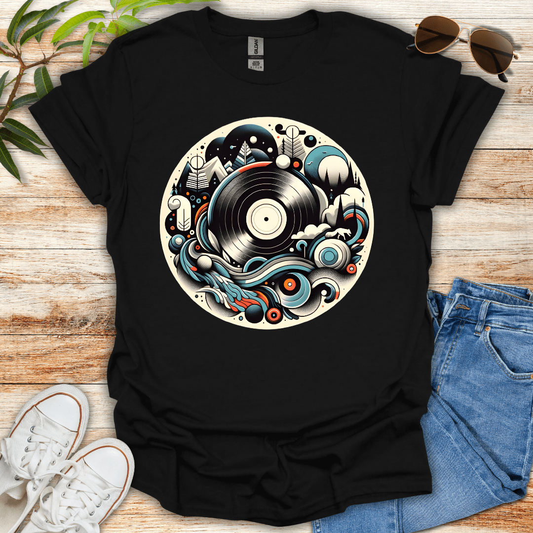 Abstract Vinyl Tee