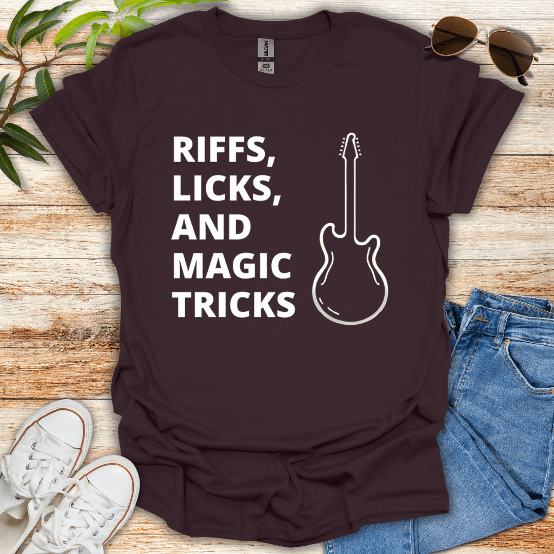 Riffs, Licks and Magic Tricks Tee