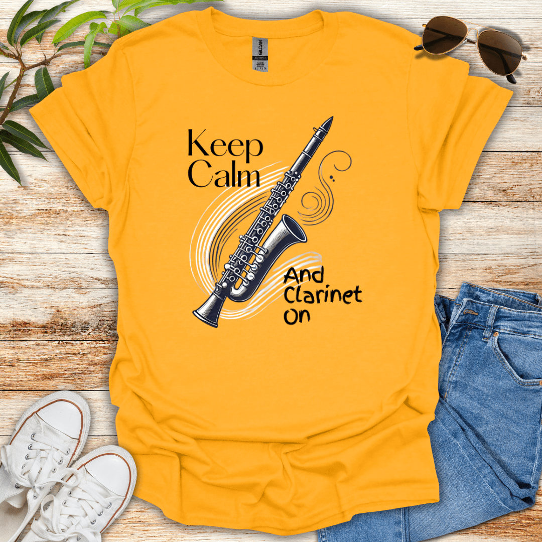 Keep Calm Clarinet Tee
