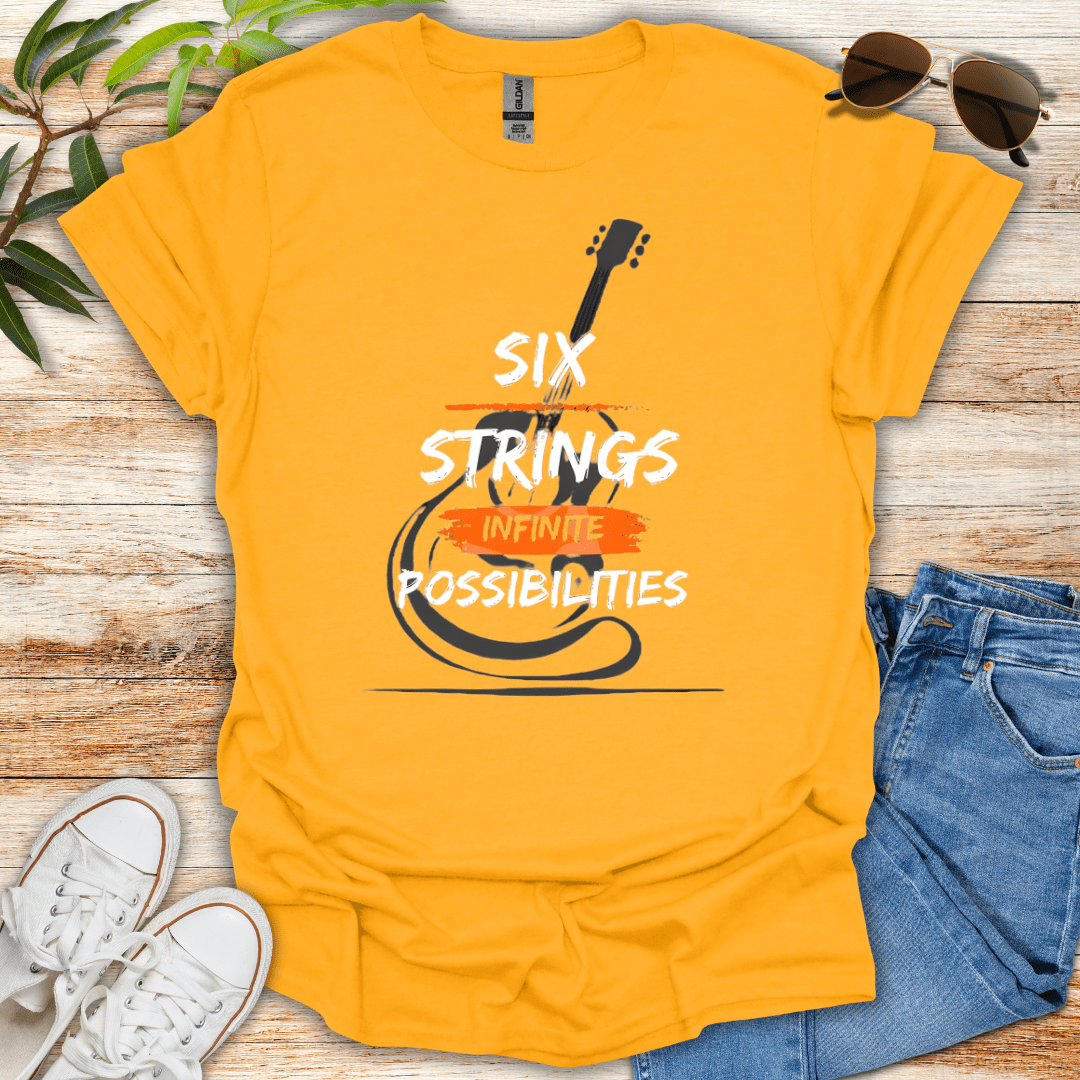 Six Strings Infinite Possibilities Tee