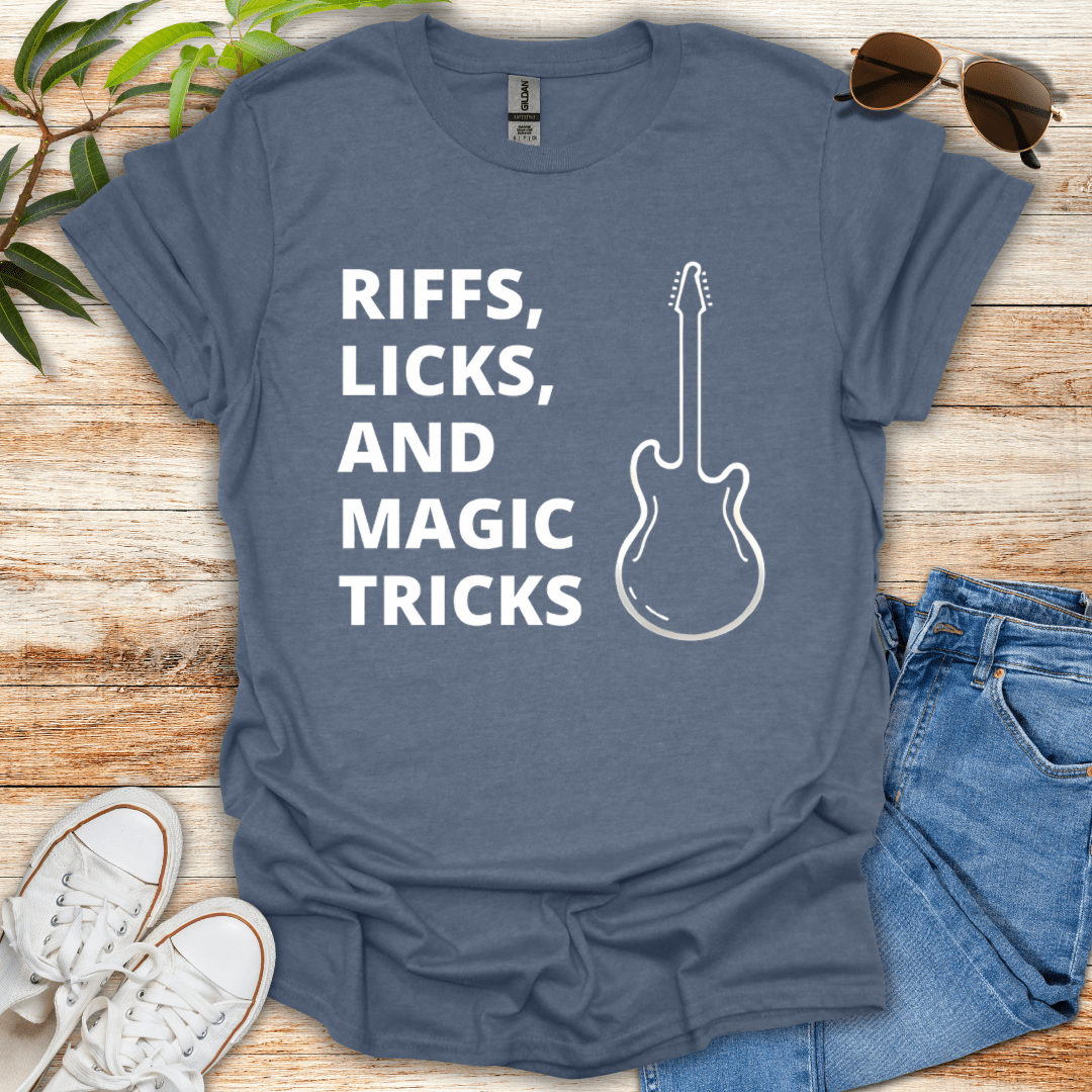 Riffs, Licks and Magic Tricks Tee