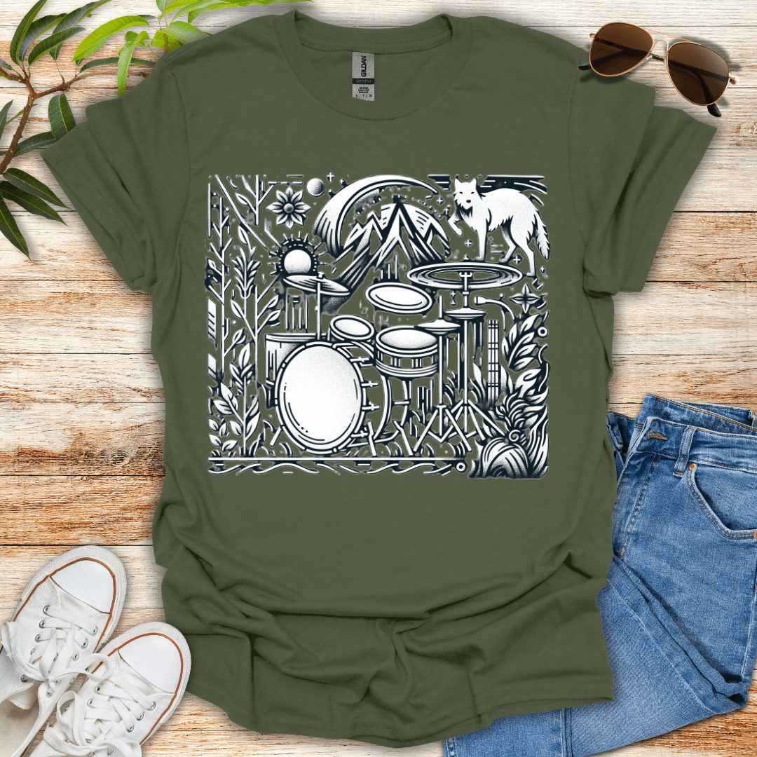 Drummer Wolf Tee