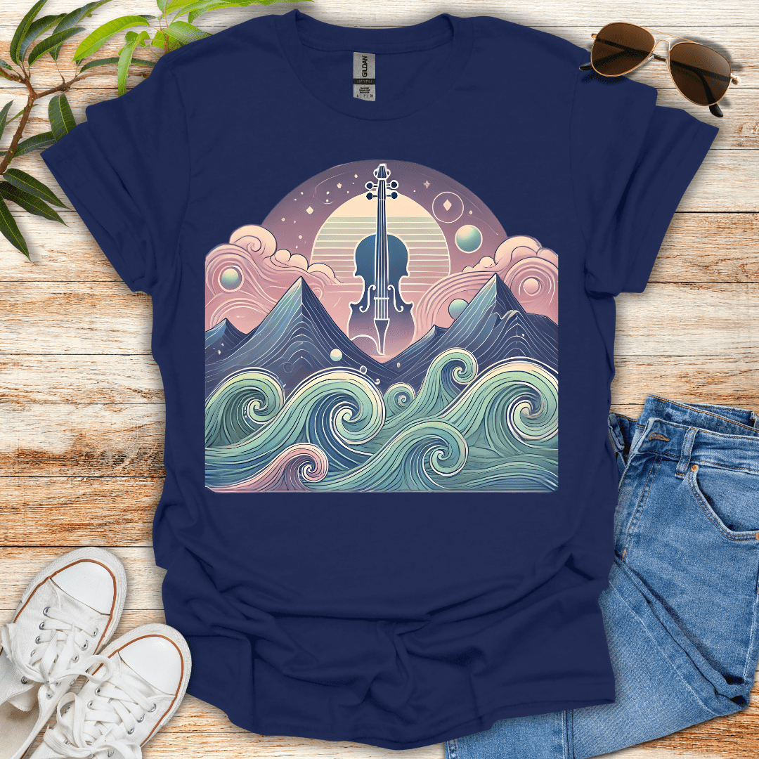Violin Waves Tee