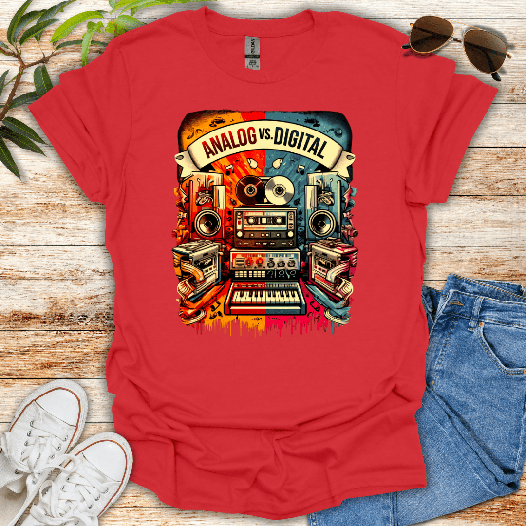 Analog vs Digital Color Tee