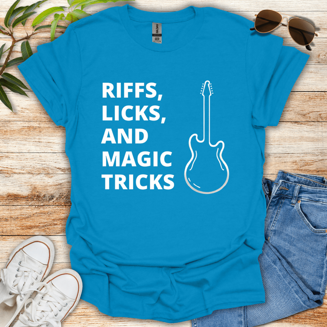 Riffs, Licks and Magic Tricks Tee