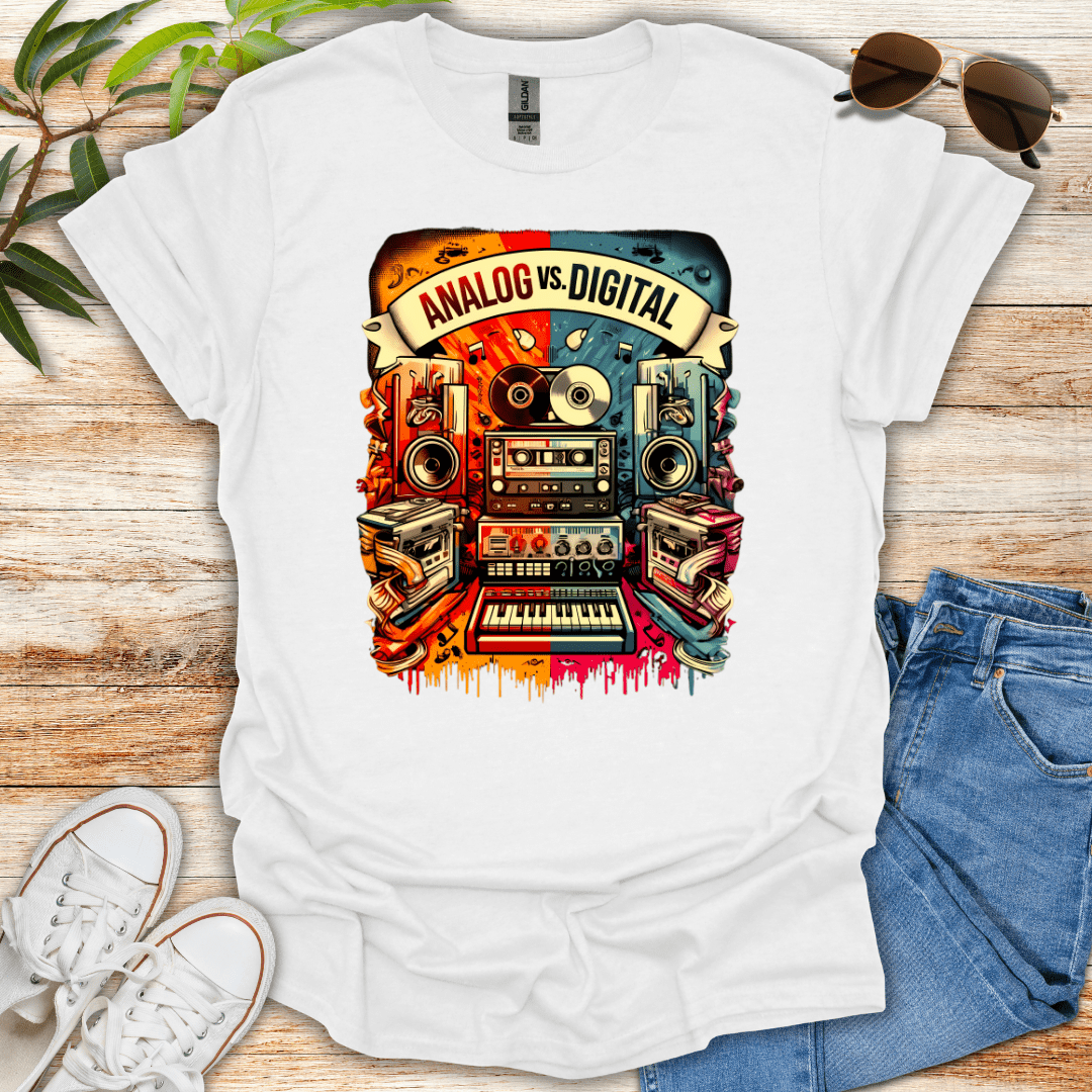 Analog vs Digital Color Tee