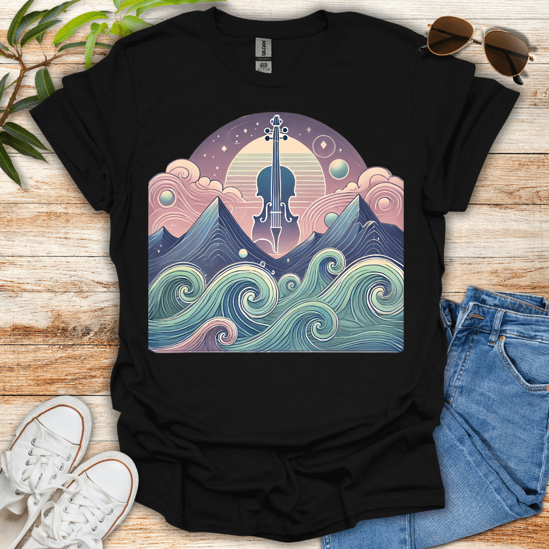 Violin Waves Tee