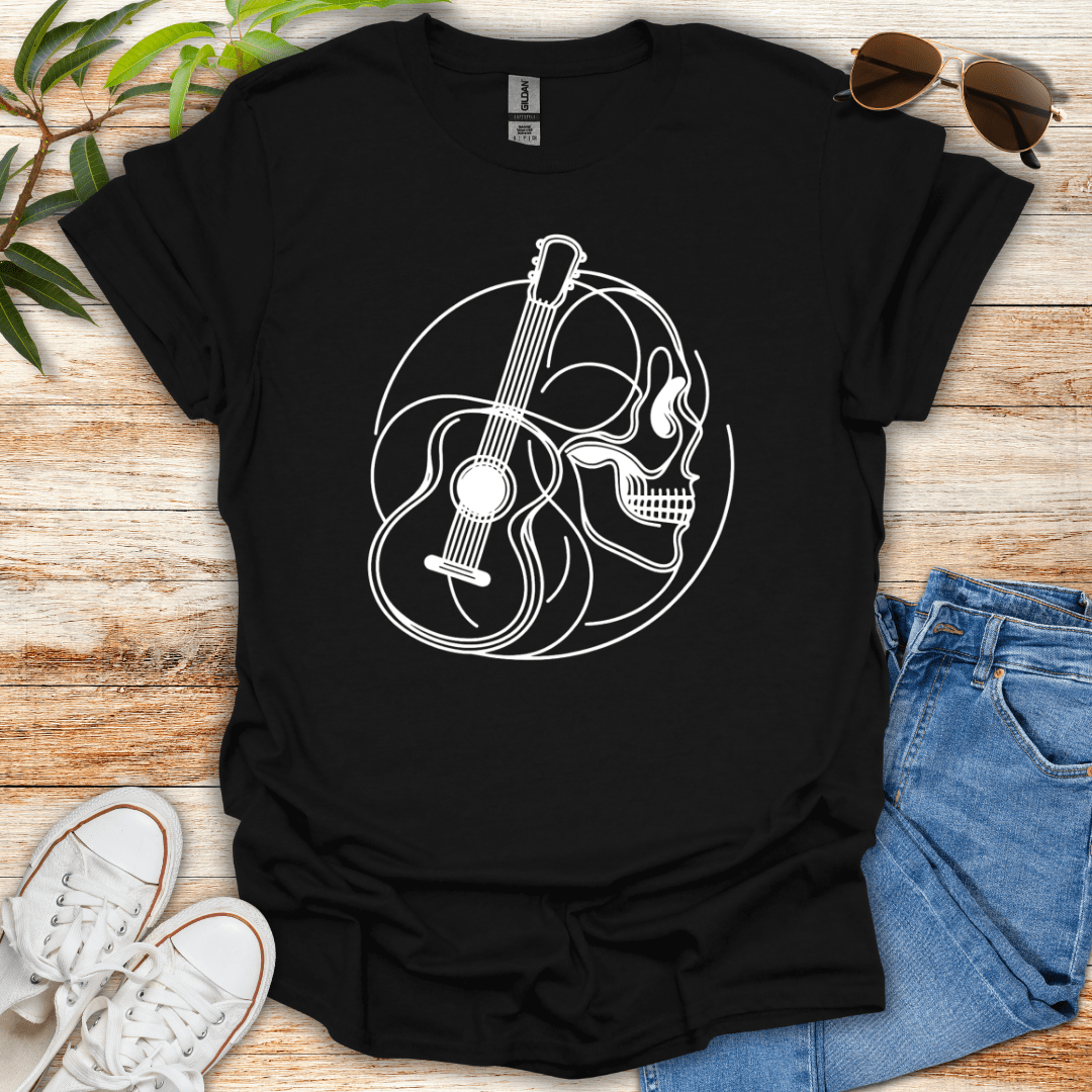 Strings and Bones Dark Tee