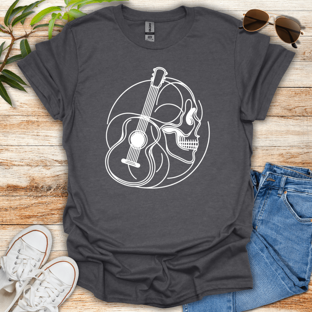 Strings and Bones Dark Tee