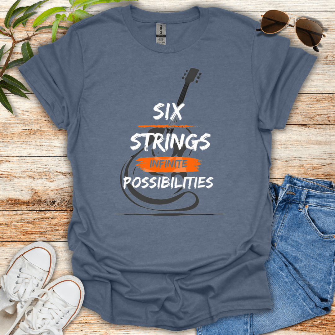 Six Strings Infinite Possibilities Tee