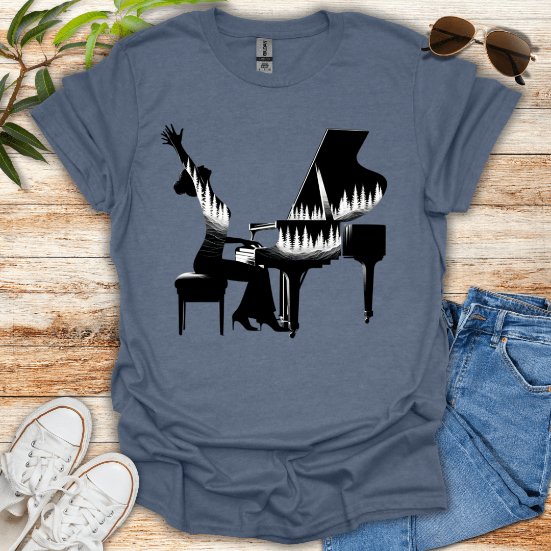 Piano Silhouettes Tee