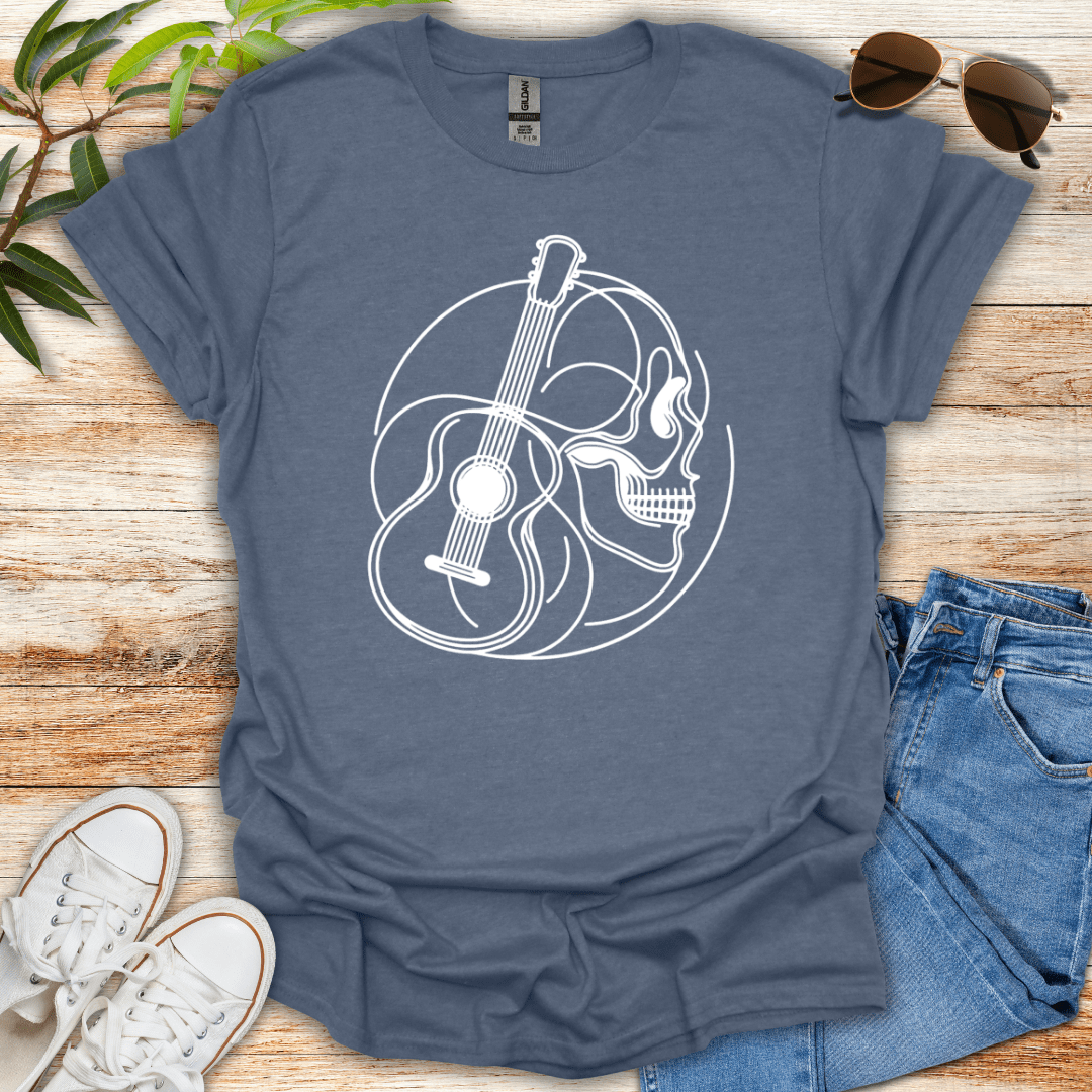 Strings and Bones Dark Tee