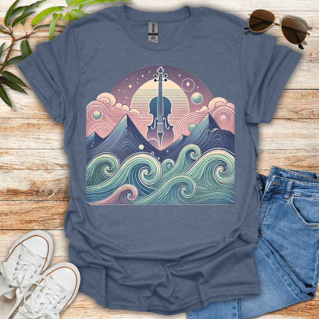 Violin Waves Tee