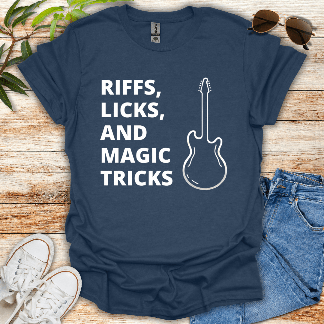 Riffs, Licks and Magic Tricks Tee