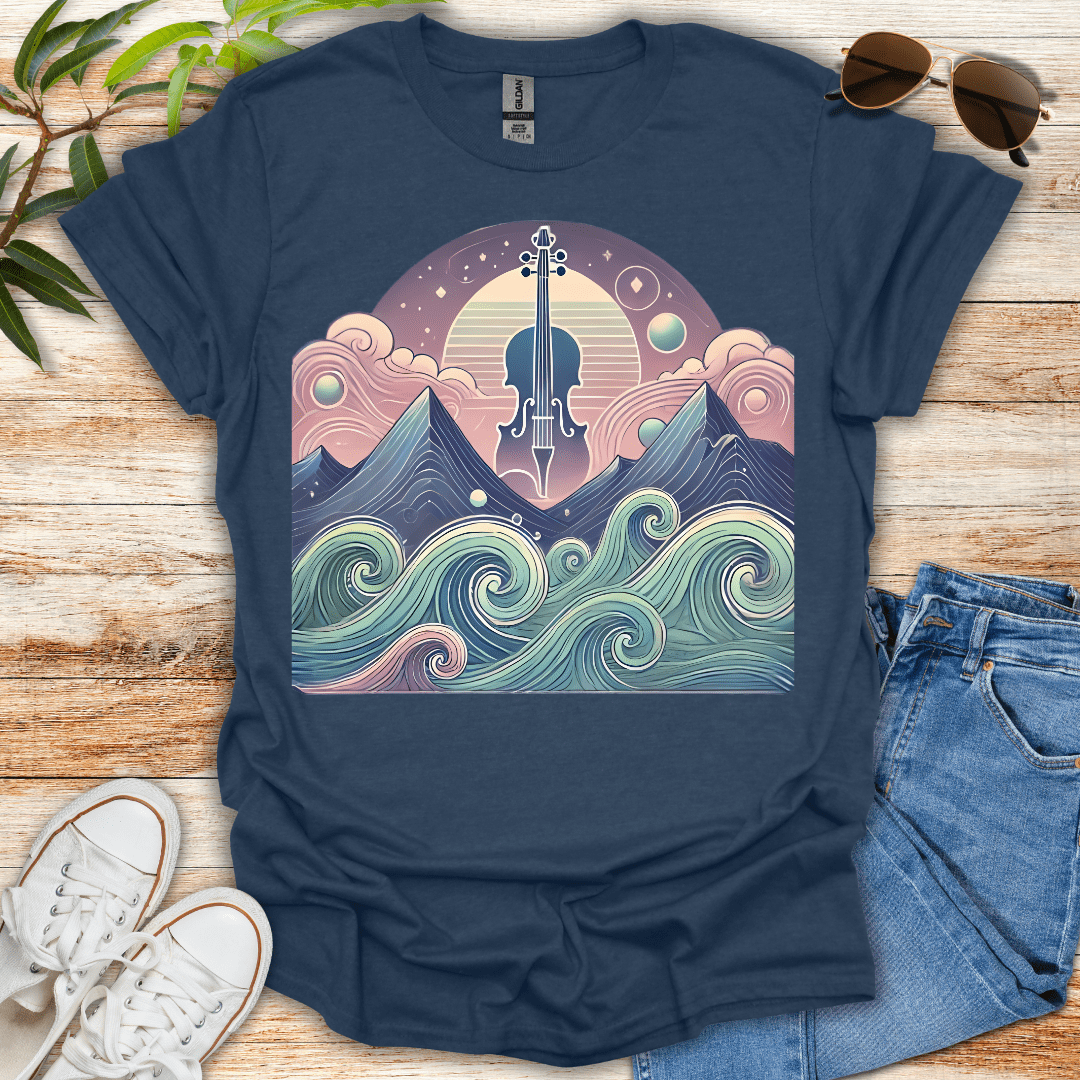 Violin Waves Tee