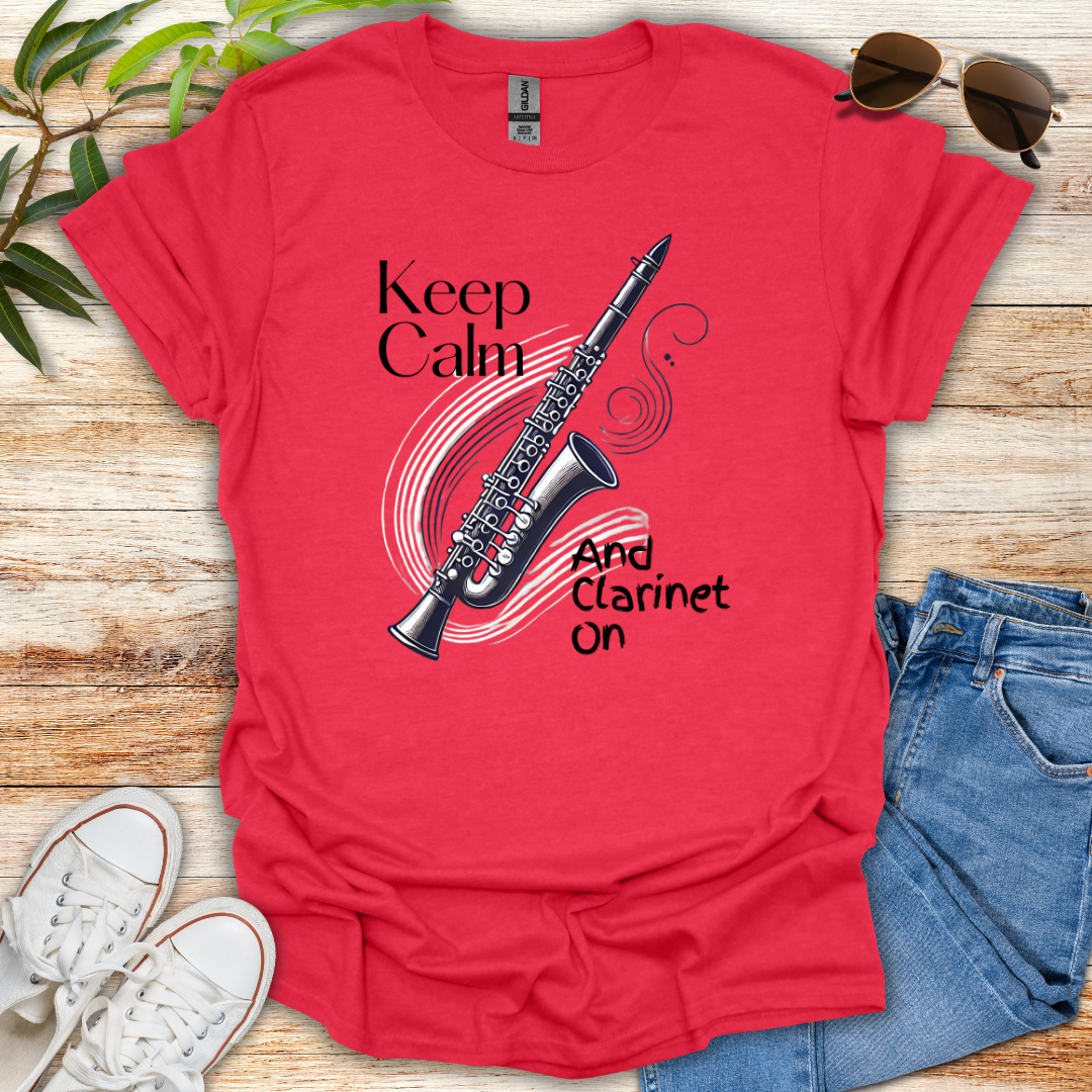 Keep Calm Clarinet Tee