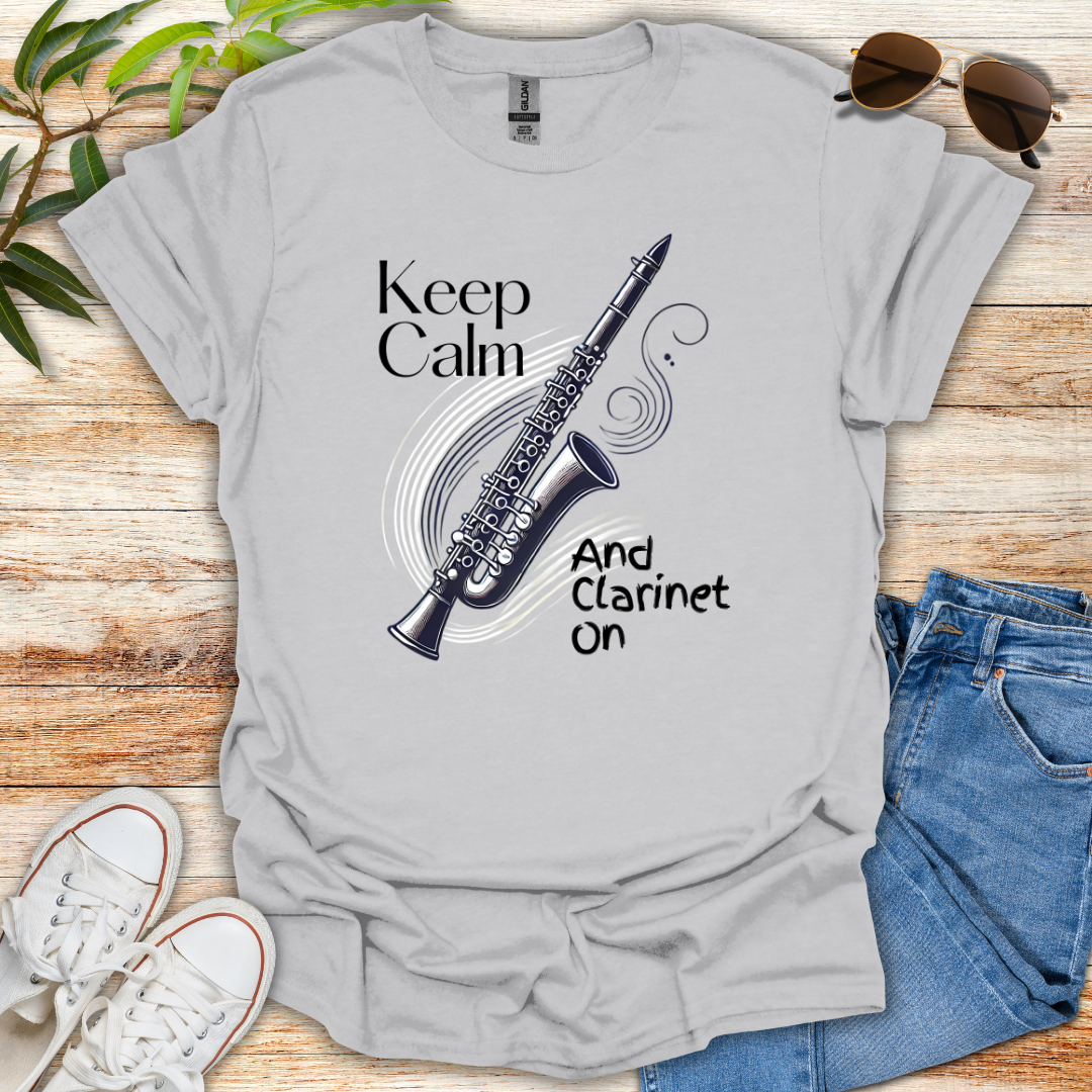 Keep Calm Clarinet Tee