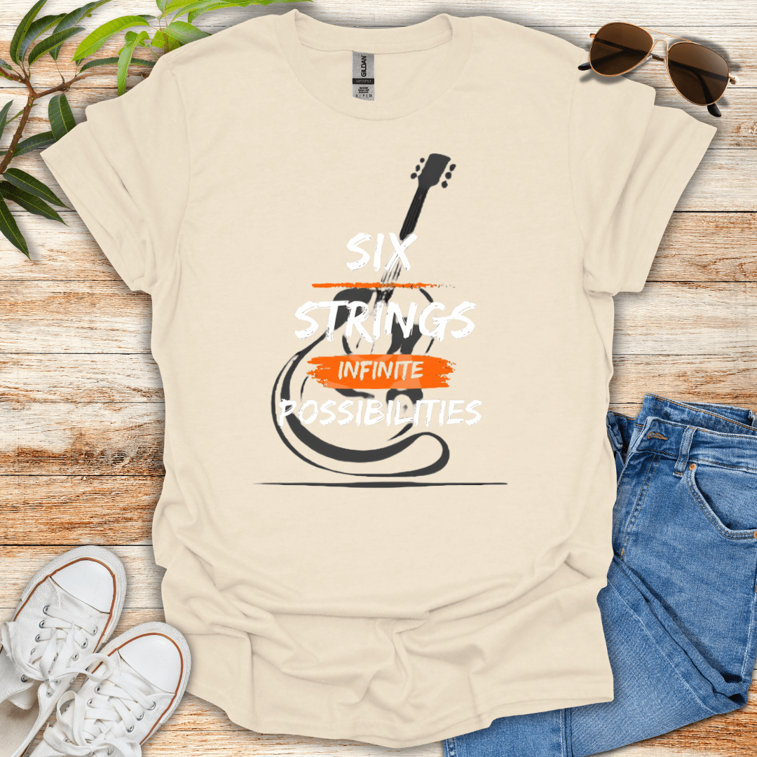 Six Strings Infinite Possibilities Tee