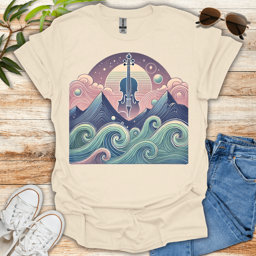 Violin Waves Tee