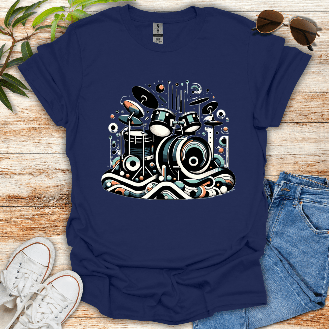 Abstract Drums tee