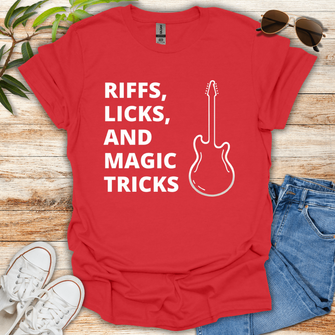 Riffs, Licks and Magic Tricks Tee