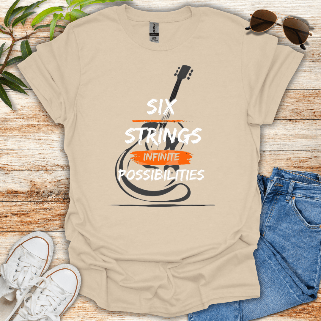 Six Strings Infinite Possibilities Tee