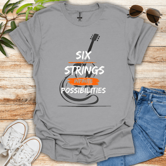 Six Strings Infinite Possibilities Tee