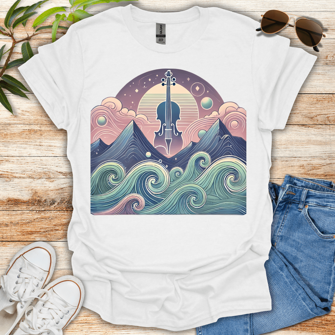 Violin Waves Tee